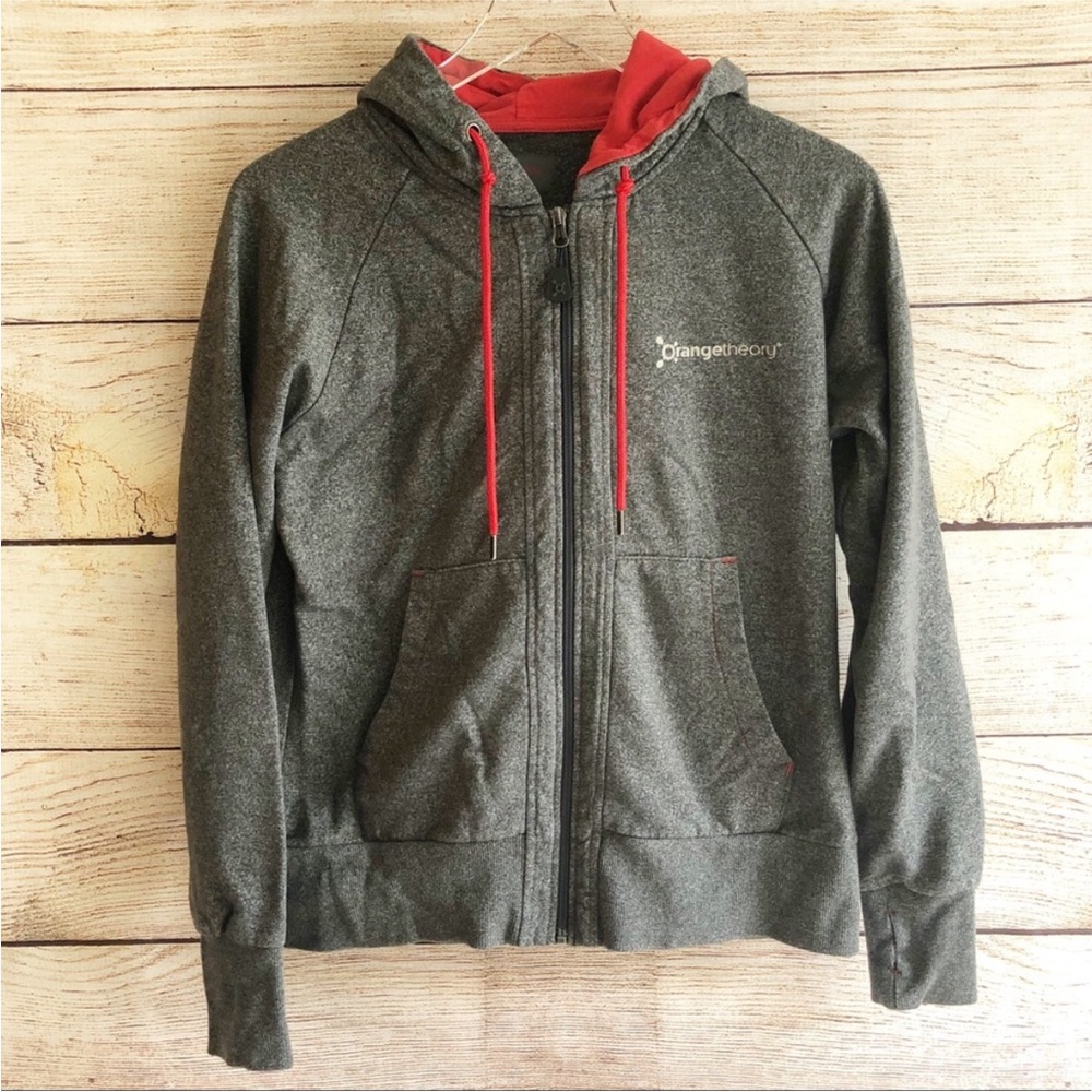 Orage Gray Hoodie with Red Lining
